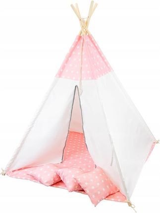 4Iq Group Różowy Namiot Dla Dzieci W Gwiazdki Z Poduszkami