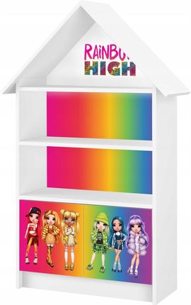 Regał Dziecięcy Dla Dzieci Domek Na Zabawki Książki Rainbow High