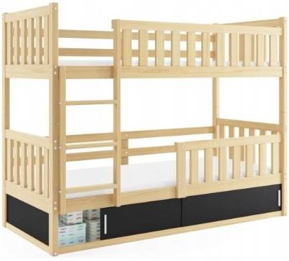 Łóżko Piętrowe Dla Dziecka Drewniane Z Drabinką