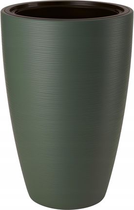 Form Plastic Donica 3D Z Wkładem Osłonka Gobi Slim 40 H58 Fi38,5 Zielona Herbata