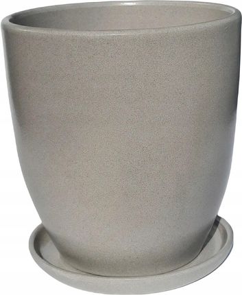 Doniczka Ceramiczna Szara Storczyk Matowa Średnica 13Cm Wysokość 14Cm Klasikwysoki1