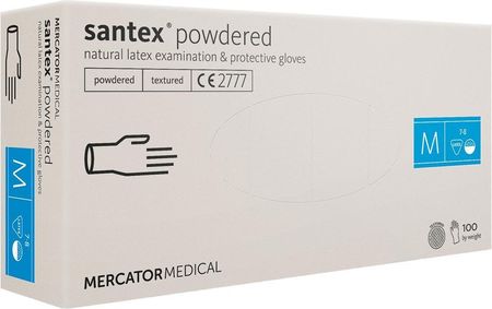 Mercator Medical Rękawice Lateksowe Rmm-Santexft_Xl Kolor Kremowy