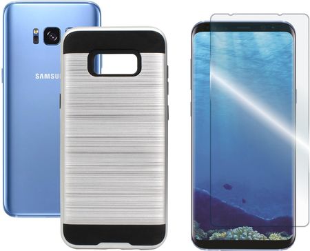 Gsm Hurt Etui Case Do Samsung Galaxy S8 Plus G955 Backcase Motomo Srebr I Szkło
