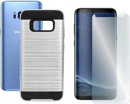 Gsm Hurt Etui Do Samsung Galaxy S8 G950 Backcase Motomo Srebrne I Szkło
