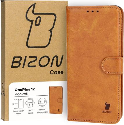 Bizon Etui Case Pocket Do Oneplus 12, Brązowe
