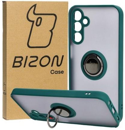 Bizon Etui Case Hybrid Ring Do Galaxy A15 4G/5G, Ciemnozielone