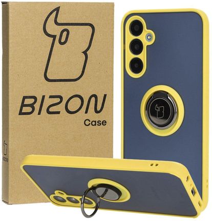 Bizon Etui Case Hybrid Ring Do Galaxy A25 5G, Żółte