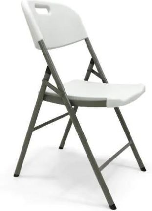 Kontrast Solidne Krzesło Składane Ogrodowe Catering Party 47X58X87 Cm Białe 116607