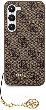 Guess 4G Charms Collection - Etui Samsung Galaxy S24 (Brązowy)