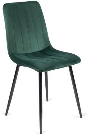 Elior Zielone Welurowe Krzesło Na Metalowych Nogach Ango 34246