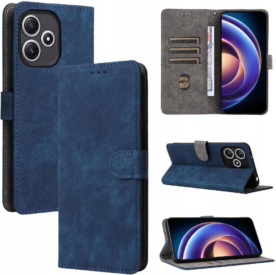 Custodia Portafoglio TEYYOS In Pelle PU Per Xiaomi Poco M6 Pro 4G | Verde | Con Slot Carte E Chiusura Magnetica