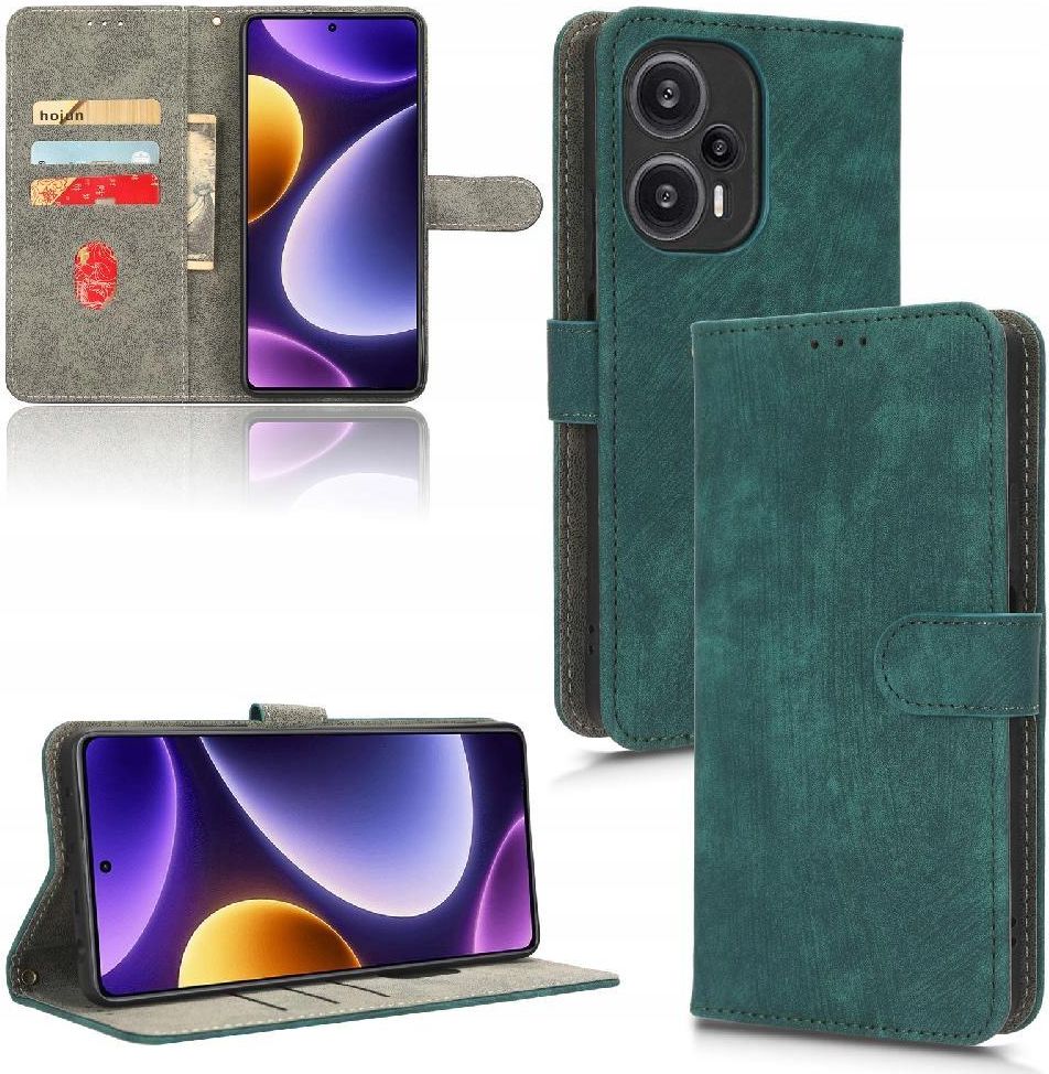 Cover Xiaomi Redmi Note 14 Pro 5G Business Pelle Caffè con Stand e Carte