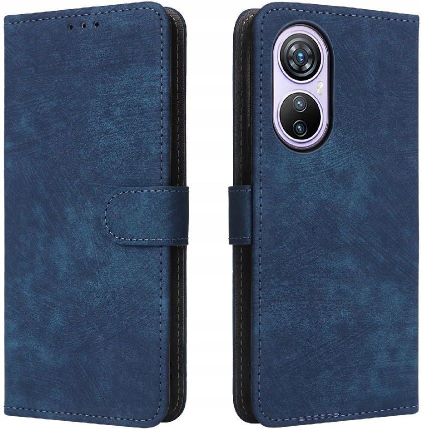 WEIOU Leather Folio Cover per Blackview A100 Case, Custodia in Pelle PU Magnetica Libro Flip Portafoglio Bumper con [Funzione Stand]. Nero