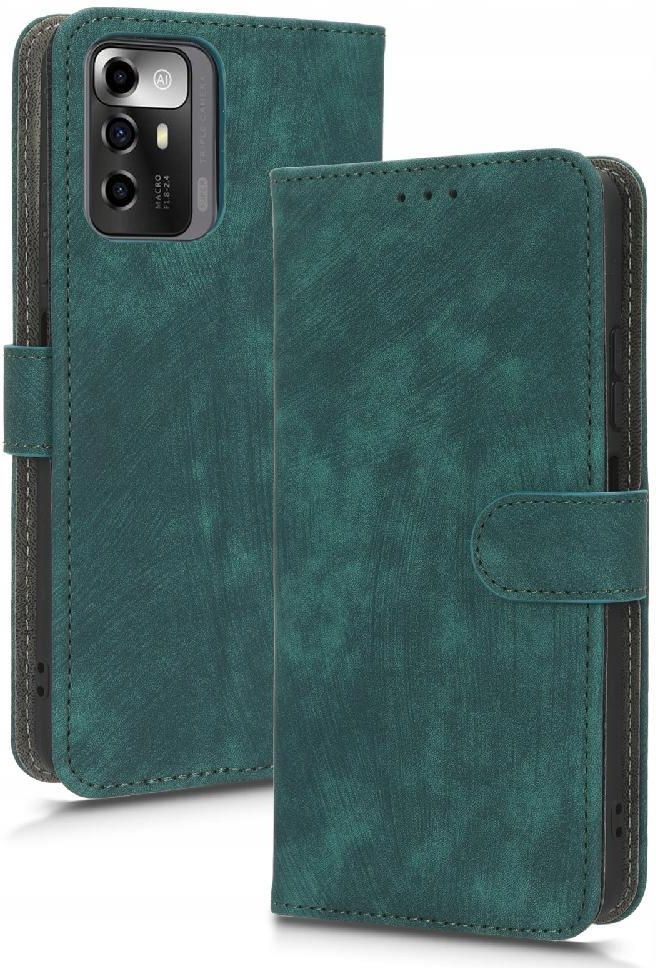 Custodia Portafoglio HAOYE In Pelle Per ZTE Blade A72 5G - Flip Case Con Slot Carte, Supporto E Chiusura Magnetica (Nero)