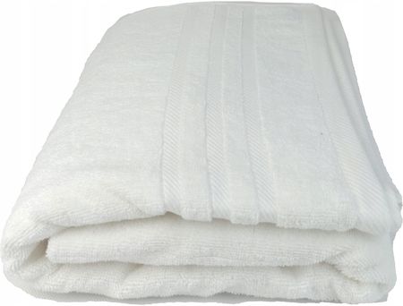Mrtowel Ręcznik Kąpielowy Hotelowy 70X140Cm Bawełna 500G/M2 Biały 3 Paski 14588649998