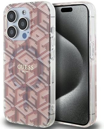Guess Guhmp15Xhgcustgp Iphone 15 Pro Max 6.7" Różowy/Pink Hardcase Iml Gcube Magsafe