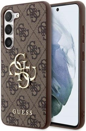 Guess Oryginalne Etui Hardcase Guhcs24S4Gmgbr Do S24 (Leather 4G Metal - zdjęcie 2