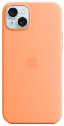 Apple Etui Silikonowe Z Magsafe Do Iphonea 15 Plus - Pomarańczowy Sorbet