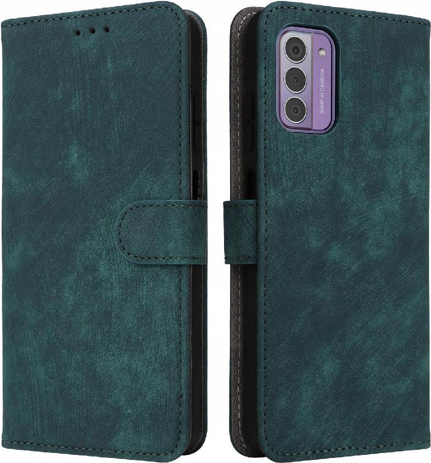Custodia Nokia G42 / G310 Flip in Pelle Blu Lago con Supporto Magnetico