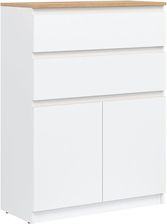 Zdjęcie Liveo Komoda Remi Rm05 78X105X35 Cm Biała / Dąb Evoke 100440608 - Mikstat