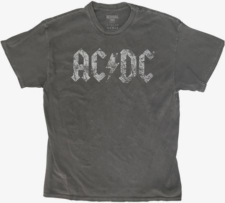 Merch Revival Tee - AC/DC Heavy Distress Logo Unisex T-Shirt Black