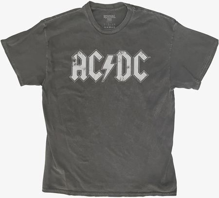 Merch Revival Tee - AC/DC Distressed Logo Unisex T-Shirt Black