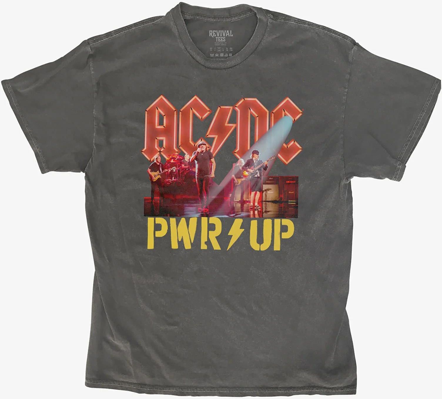 Merch Revival Tee - AC/DC Power Up Stage Lights Unisex T-Shirt Black ...