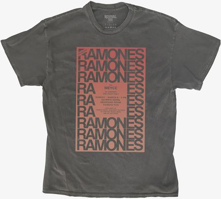 Merch Revival Tee - Ramones Concert Poster Unisex T-Shirt Black