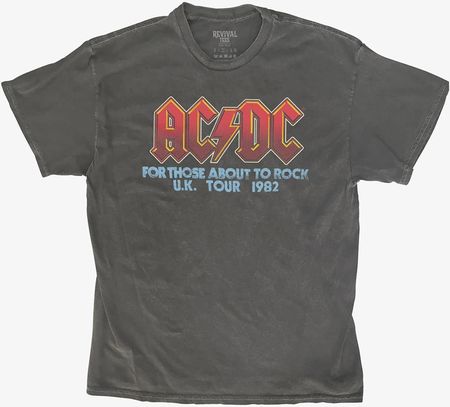 Merch Revival Tee - AC/DC Classic Logo UK Tour Unisex T-Shirt Black