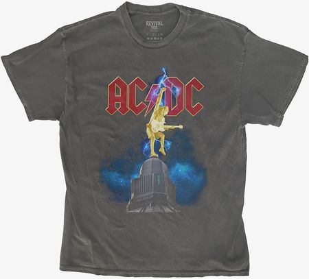 Merch Revival Tee - AC/DC Stiff Upper Lip Lightning Unisex T-Shirt Black