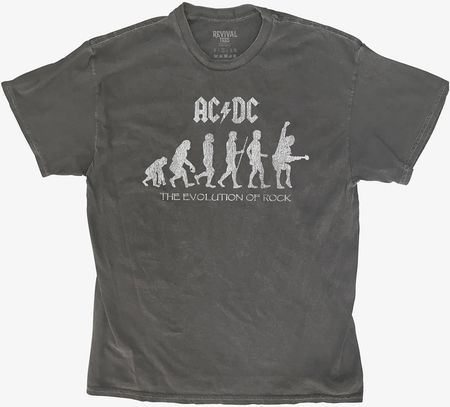 Merch Revival Tee - AC/DC Evolution Of Rock Unisex T-Shirt Black
