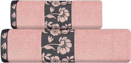 Zaratex Ręcznik Frotte Flora Różowy 450G/M2 Rozmiar 50X90 Cm 30730