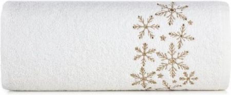 Eurofirany Ręcznik Frotte Santa Biały Złoty 16 450G/M2 Rozmiar 70X140 Cm 30867
