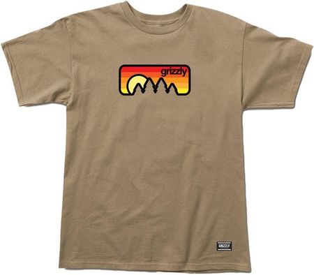 koszulka GRIZZLY - Sunset Ss Tee Sand (SAND) rozmiar: M