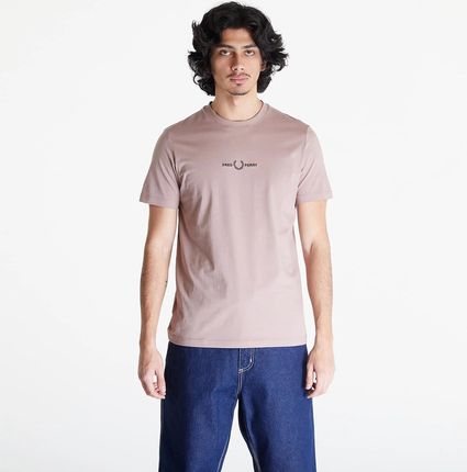 FRED PERRY Embroidered T-Shirt Dark Pink