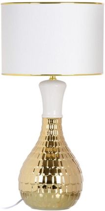 Bigbuy Home Lampa Stołowa 34 X 51 Cm Ceramika Złoty Biały (S8801015)