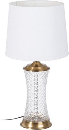 Bigbuy Home Lampa Stołowa Tkanina Syntetyczna Złoty Metal 35 X 69 Cm (S8802258)