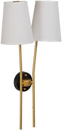 Bigbuy Home Lampa Ścienna 32 X 16 64 Cm Tkanina Syntetyczna Czarny Złoty Metal Nowoczesny (S8802443)