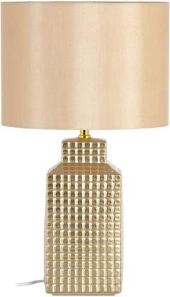 Bigbuy Home Lampa Stołowa Ceramika Tkanina Syntetyczna Złoty 32 X 40 Cm (S8801043)