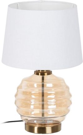 Bigbuy Home Lampa Stołowa Tkanina Syntetyczna Złoty Metal 30 X 47 Cm (S8802256)