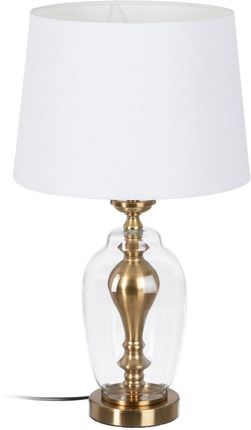 Bigbuy Home Lampa Stołowa 33 X 58 Cm Tkanina Syntetyczna Złoty Metal (S8802260)