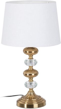 Bigbuy Home Lampa Stołowa 30 X 52 Cm Tkanina Syntetyczna Złoty Metal (S8802261)