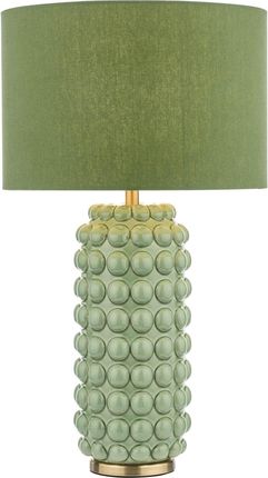 Dar Lighting Lampa Stołowa Etzel Table Lamp Green Satin Brass With Shade (Ad-Etz4224)