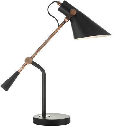 Dar Lighting Lampa Stołowa Jack Task Table Lamp Black Antique Copper (Ad-Jac4064)