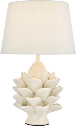 Dar Lighting Lampa Stołowa Zala Table Lamp Cream Ceramic With Shade (Ad-Zal4233)