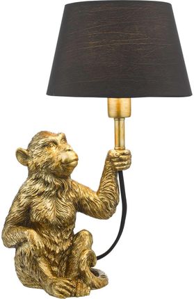 Dar Lighting Lampa Stołowa Zira Monkey Table Lamp Gold With Shade (Ad-Zir4235)