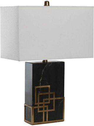 Dkd Home Decor Lampa Stołowa Biały Czarny Złoty Metal 60 W 220 V 40 X 23 58 Cm (S3043715)