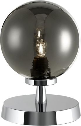 Dar Lighting Lampa Stołowa Esben Touch Table Lamp Polished Chrome With Smoked Glass (Ad-Esb4150-01)