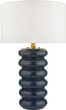 Dar Lighting Lampa Srołowa Niamh Table Lamp Blue Glass With Shade (Ad-Nia4223-Voy1422)