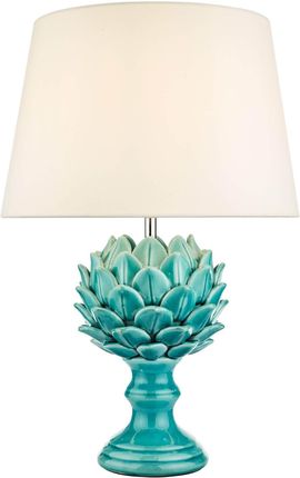 Dar Lighting Lampa Srołowa Violetta Table Lamp Blue Ceramic With Shade (Ad-Vio4223-Cez162)